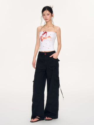 [NECY] apple core tube top bow