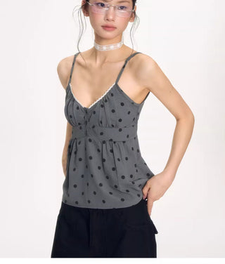 [NECY] polka dot lace top