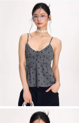 [NECY] polka dot lace top