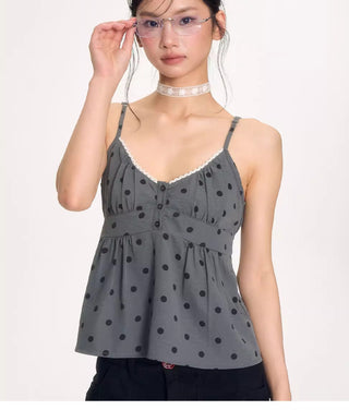 [NECY] polka dot lace top