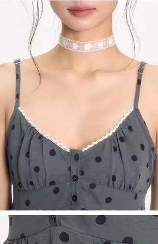 [NECY] polka dot lace top