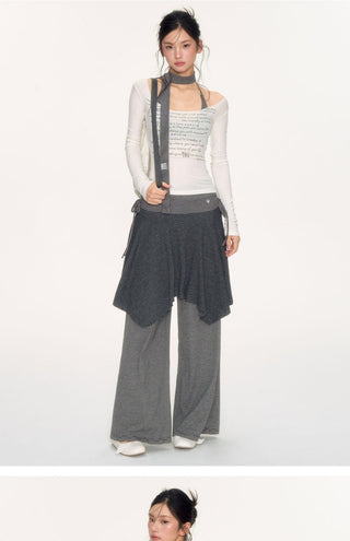 [NECY] striped wide pants