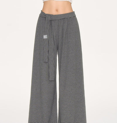 [NECY] striped wide pants