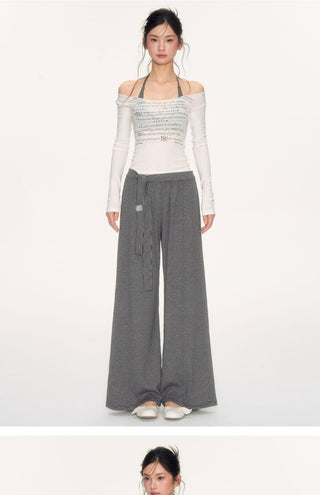 [NECY] striped wide pants