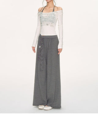 [NECY] striped wide pants