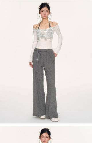 [NECY] striped wide pants