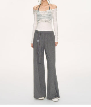 [NECY] striped wide pants
