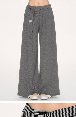 [NECY] striped wide pants