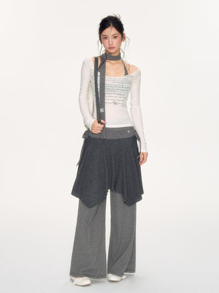 [NECY] striped wide pants