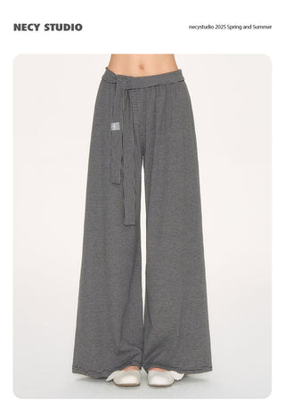 [NECY] striped wide pants