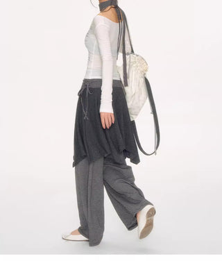[NECY] garbled u-neck top