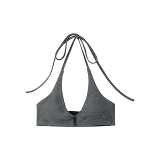 [NECY] garbled u-neck top