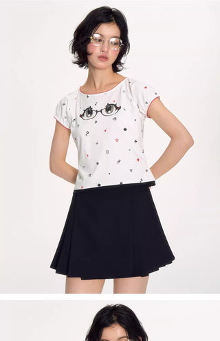 [NECY] mimora glasses tee