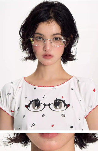 [NECY] mimora glasses tee