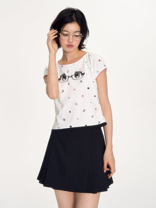 [NECY] mimora glasses tee
