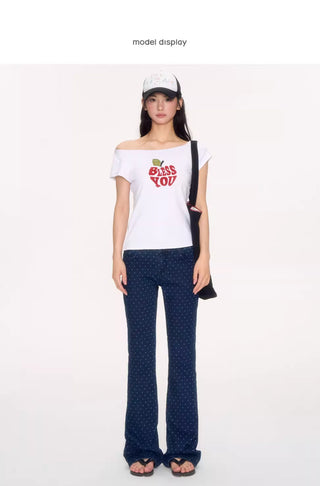 [NECY] apple flocking tee