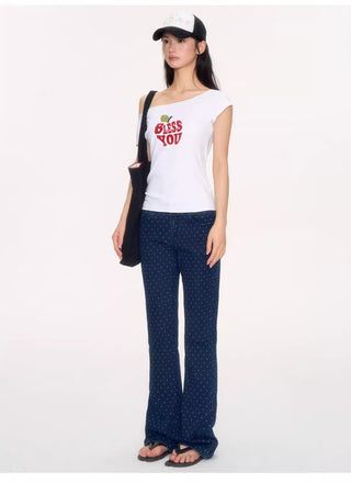 [NECY] apple flocking tee