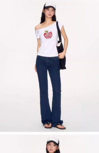 [NECY] apple flocking tee