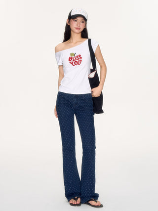 [NECY] apple flocking tee