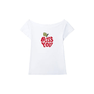 [NECY] apple flocking tee