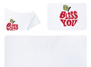 [NECY] apple flocking tee