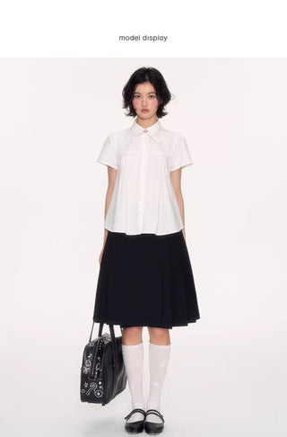[NECY] lace-up shirt