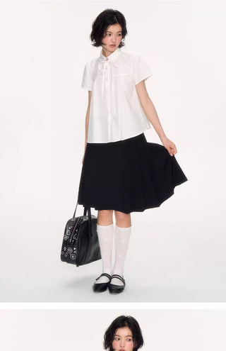 [NECY] lace-up shirt