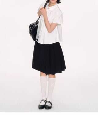 [NECY] lace-up shirt