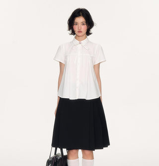 [NECY] lace-up shirt