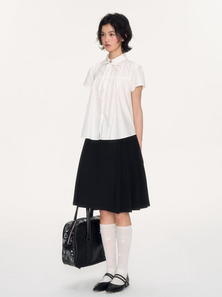 [NECY] lace-up shirt