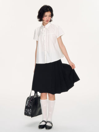 [NECY] lace-up shirt