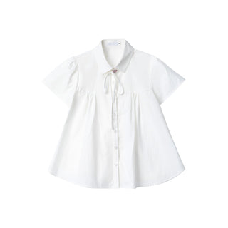 [NECY] lace-up shirt