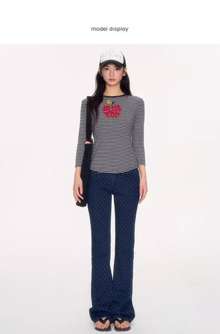 [NECY] polka dot bootcut
