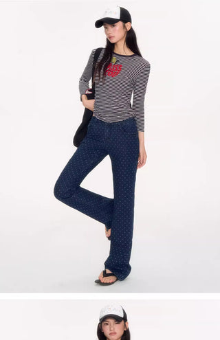 [NECY] polka dot bootcut