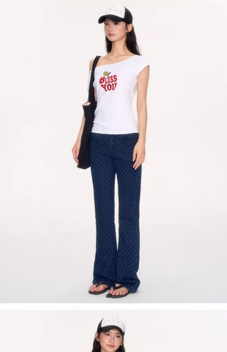 [NECY] polka dot bootcut
