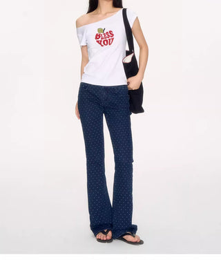 [NECY] polka dot bootcut