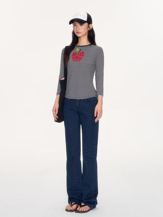 [NECY] polka dot bootcut