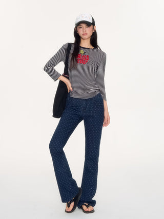 [NECY] polka dot bootcut
