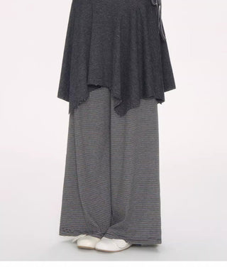 [NECY] striped drawstring skirt