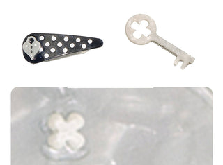 [NECY] heart lock barrettes