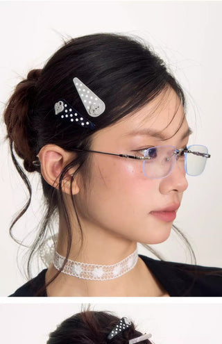 [NECY] heart lock barrettes