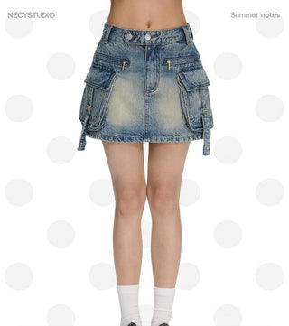 [NECY] workwear denim skirt