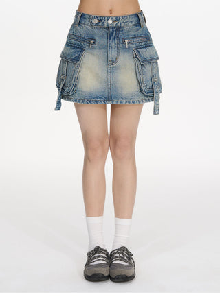 [NECY] workwear denim skirt
