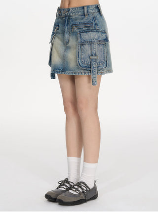 [NECY] workwear denim skirt