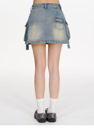 [NECY] workwear denim skirt