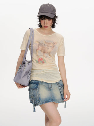 [NECY] workwear denim skirt