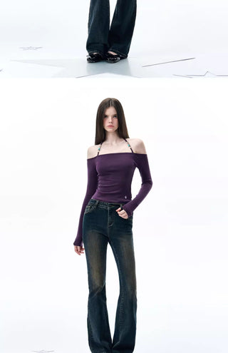 [NECY] dark bootcut jeans