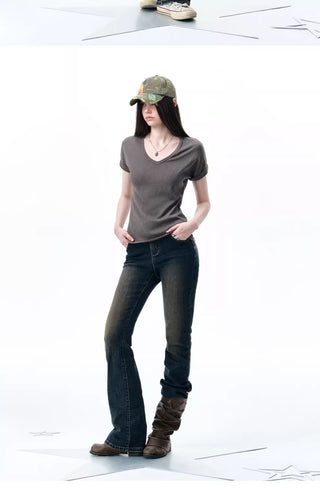 [NECY] dark bootcut jeans