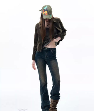 [NECY] dark bootcut jeans