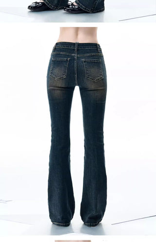 [NECY] dark bootcut jeans